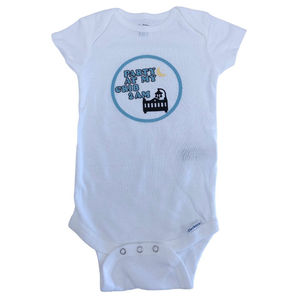 "Party At My Crib 2AM" Baby Onesie